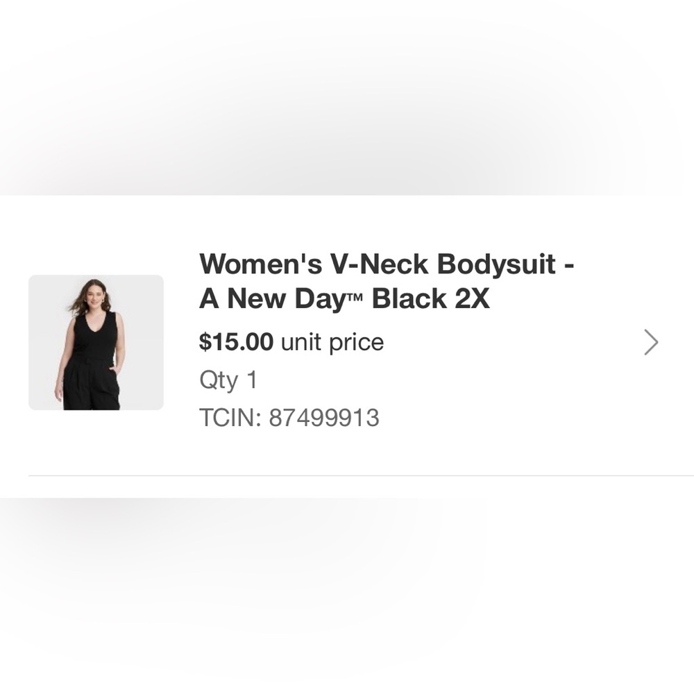 V-neck bodysuit plus size